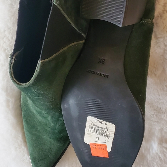 Green suede boots - Picture 2 of 3